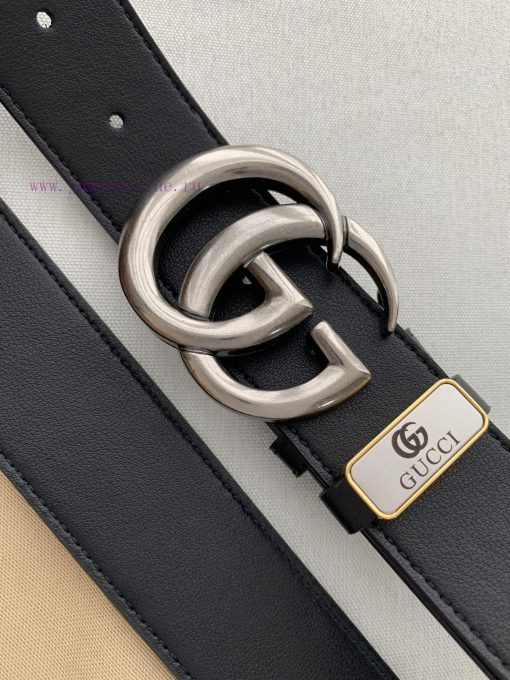 Gucci. Gucci️Double sided plain top cowhide, buckle, photographed in personMaterial: First l xi32mcum - Image 7