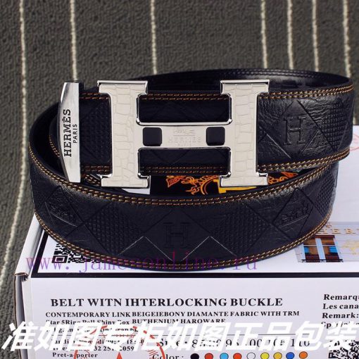 Hermes Her..mes️Identify and receive a punch as a giftMaterial: 100% head layer cowhide belt oztslicz - Image 2