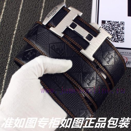 Hermes Her..mes️Identify and receive a punch as a giftMaterial: 100% head layer cowhide belt oztslicz - Image 3