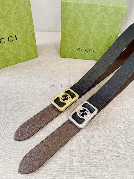 Gucci imported double-sided lychee patterned calf leather top layer, black combined with cof fosa2ga3 - Image 10