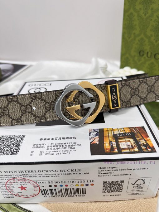 Belt Gucci Gucci️The waistband is made of 100% cowhide, ensuring genuine leather. The 24k du 45x5a3hv - Image 7