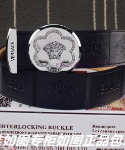 Versace ️Identify and receive a punch as a giftMaterial: 100% head layer cowhide belt, hand oui7x2qc