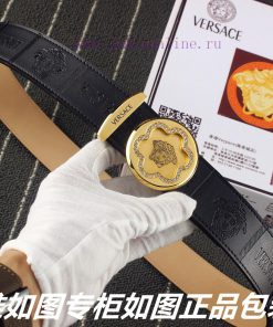 Versace ️Identify and receive a punch as a giftMaterial: 100% head layer cowhide belt, hand k9yoj6sk