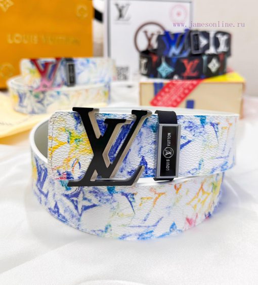 Belt LV Louis ReproductionThe waistband is made of 100% cowhide, ensuring a double-layer gra 6gc7vbw7 - Image 10