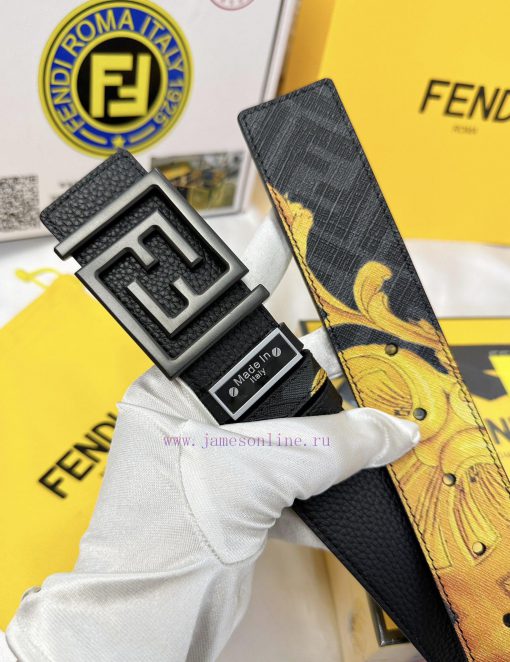 Belt FENDI Fendi ReproductionThe waistband is made of 100% cowhide, ensuring a double-layer jnagqy90 - Image 7