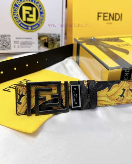 Belt FENDI Fendi ReproductionThe waistband is made of 100% cowhide, ensuring a double-layer 8l6n2b74 - Image 9