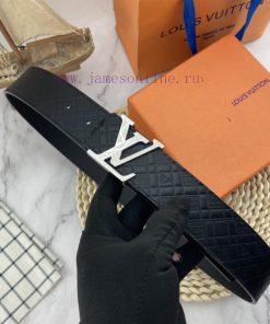 LV men's waist belt 38mm double-sided imported leather can be used on both sides with wiring wc2af2ma