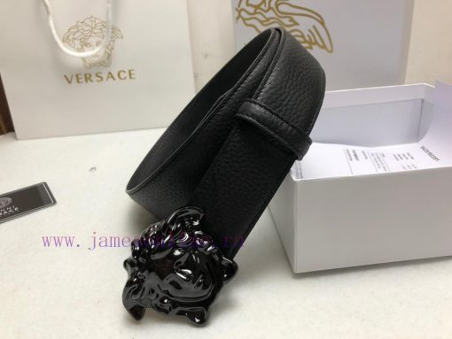Comes with a full box Versace 3.8cm, VERSACE, Double sided imported cowhide with lychee patt 4gxo6ojm