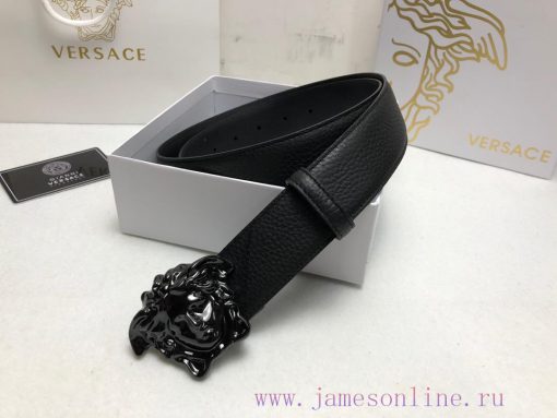 Comes with a full box Versace 3.8cm, VERSACE, Double sided imported cowhide with lychee patt 4gxo6ojm - Image 4