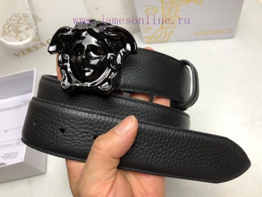 Comes with a full box Versace 3.8cm, VERSACE, Double sided imported cowhide with lychee patt 4gxo6ojm - Image 5