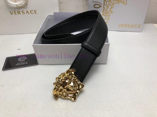 Comes with a full box Versace 3.8cm, VERSACE, Double sided imported cowhide with lychee patt 4oku5x37