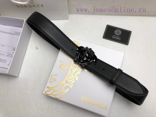 Comes with a full box Versace 3.8cm, VERSACE, Double sided imported cowhide with lychee patt 4gxo6ojm - Image 7