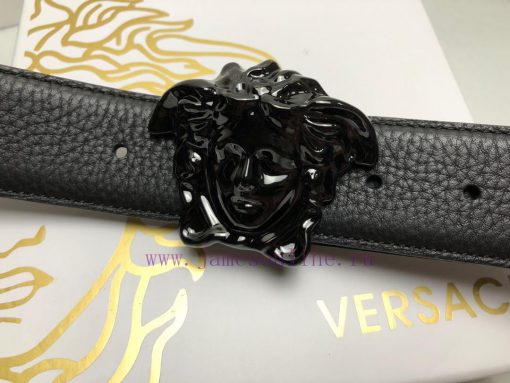 Comes with a full box Versace 3.8cm, VERSACE, Double sided imported cowhide with lychee patt 4gxo6ojm - Image 8