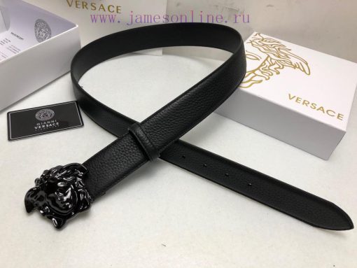 Comes with a full box Versace 3.8cm, VERSACE, Double sided imported cowhide with lychee patt 4gxo6ojm - Image 9