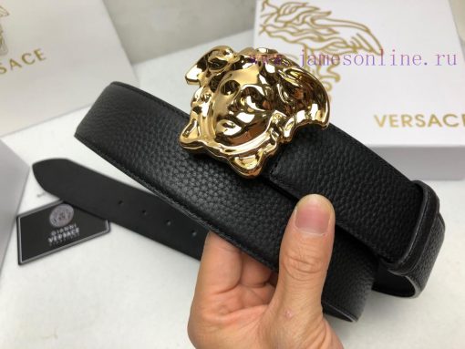 Comes with a full box Versace 3.8cm, VERSACE, Double sided imported cowhide with lychee patt 4oku5x37 - Image 6