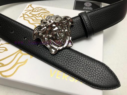 Versace 3.8cm, VERSACE, Double sided imported cowhide with lychee pattern, paired with pure 05q6os8t - Image 5