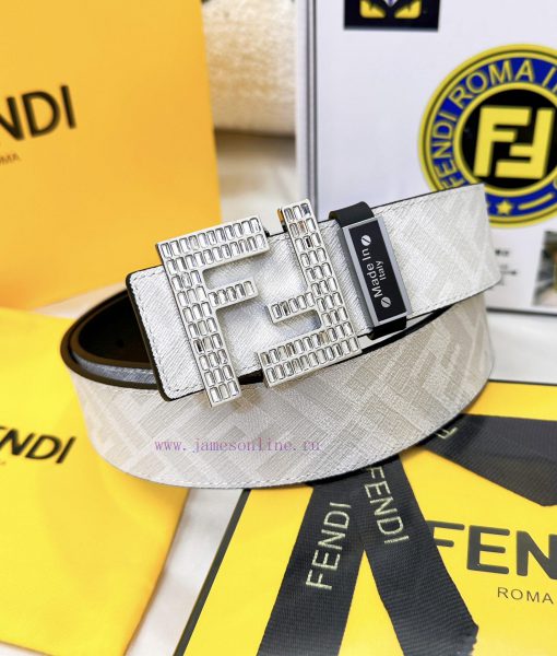 Belt FENDI Fendi ReproductionBelt made of 100% head layer cowhide with crocodile pattern, ev 0v6rfjf6