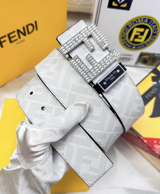 Belt FENDI Fendi ReproductionBelt made of 100% head layer cowhide with crocodile pattern, ev 0v6rfjf6 - Image 3