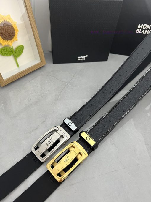 Montblanc Automatic BeltMaterial: Leather Belt with 100% Head Layer. The leather belt is gua vjdrwoqd - Image 2