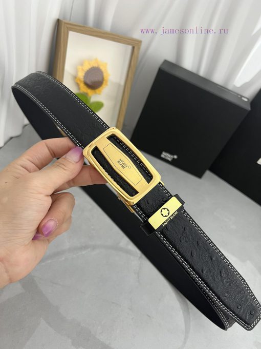 Montblanc Automatic BeltMaterial: Leather Belt with 100% Head Layer. The leather belt is gua vjdrwoqd - Image 7