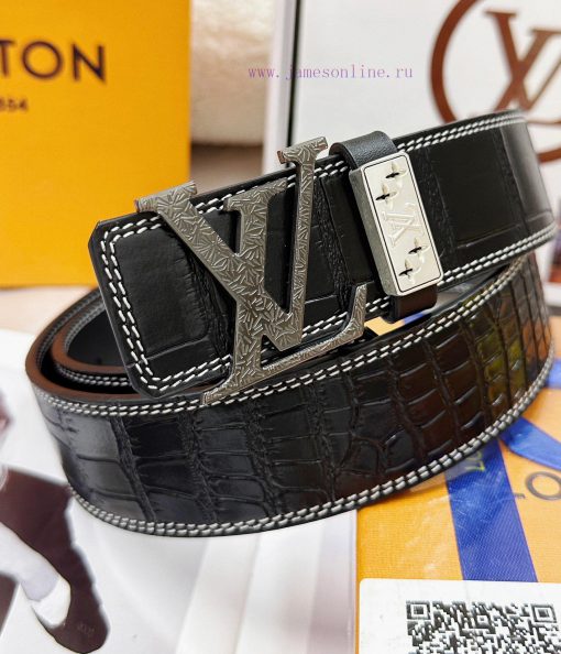 Belt LV Louis Vuitton's top tier replicaThe waistband is made of 100% cowhide, ensuring genu 1wrr39sn - Image 2
