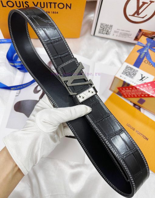 Belt LV Louis Vuitton's top tier replicaThe waistband is made of 100% cowhide, ensuring genu 1wrr39sn - Image 8