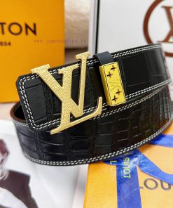 Belt LV Louis Vuitton's top tier replicaThe waistband is made of 100% cowhide, ensuring genu v3usaqj3