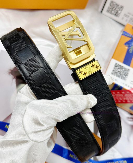 Belt LV Louis Vuitton automatic buckle-Belt replica The automatic belt series is made of 100 h0ckowkw - Image 7