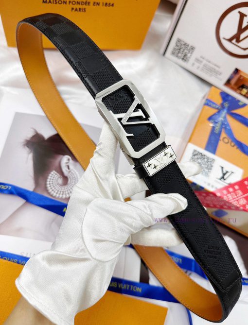 Belt LV Louis Vuitton automatic buckle-Belt replica The automatic belt series is made of 100 h0ckowkw - Image 10
