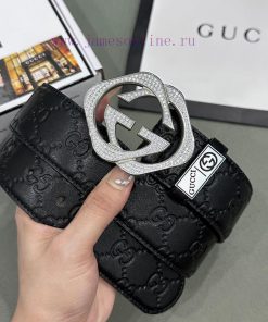 Belt Gucci Gucci ️ Diamond studdedBelt made of 100% head layer cowhide, guaranteed genuine l mv2kebt7