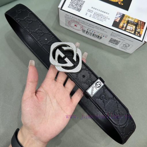 Belt Gucci Gucci ️ Diamond studdedBelt made of 100% head layer cowhide, guaranteed genuine l mv2kebt7 - Image 3