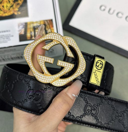 Belt Gucci Gucci ️ Diamond studdedBelt made of 100% head layer cowhide, guaranteed genuine l 6jafpm4z - Image 5