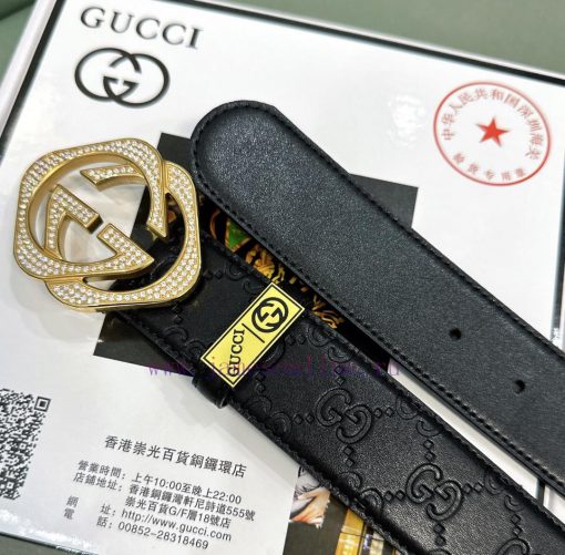 Belt Gucci Gucci ️ Diamond studdedBelt made of 100% head layer cowhide, guaranteed genuine l 6jafpm4z - Image 7