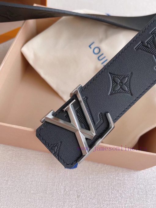 This LV Pyramide belt features natural calf leather paired with Louis Vuitton color design e in5fnkay - Image 8