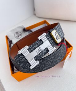 Hermes Hermes waist beltHanging buckle, classic pure steel material buckle head, double-side ka5jls0z