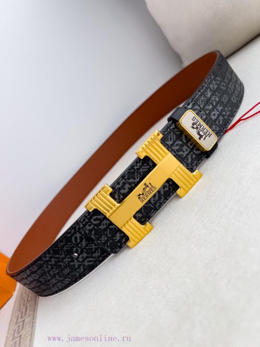 Hermes Hermes waist beltHanging buckle, classic pure steel material buckle head, double-side b9uilkwt - Image 7