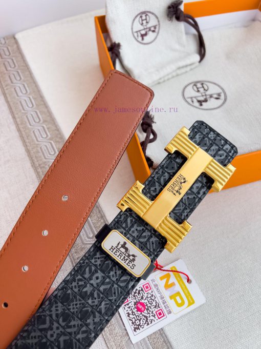 Hermes Hermes waist beltHanging buckle, classic pure steel material buckle head, double-side b9uilkwt - Image 8