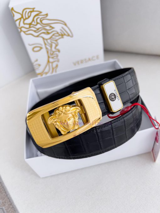 Versace Versace. ️ Belt and belt automatic beltAutomatic belt, classic head buckle made of p z3faxili - Image 3