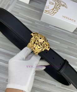 Width 4.0cm Versace This belt is adorned with the iconic Versace Medusa logo buckle, showcas es0spxjw