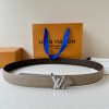 The 3.0-wide LV Flowergram double-sided belt is made of Monogram canvas and Monogram embosse b76xd8pr