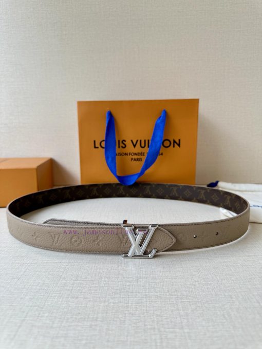 The 3.0-wide LV Flowergram double-sided belt is made of Monogram canvas and Monogram embosse b76xd8pr - Image 2