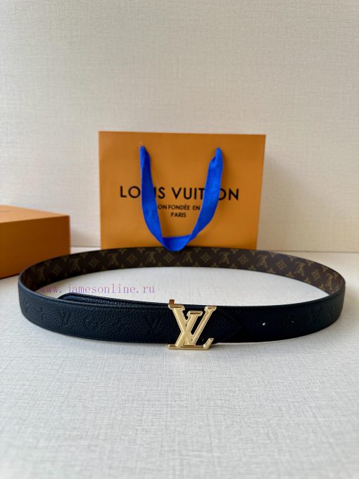 The 3.0-wide LV Flowergram double-sided belt is made of Monogram canvas and Monogram embosse mz23pfxo