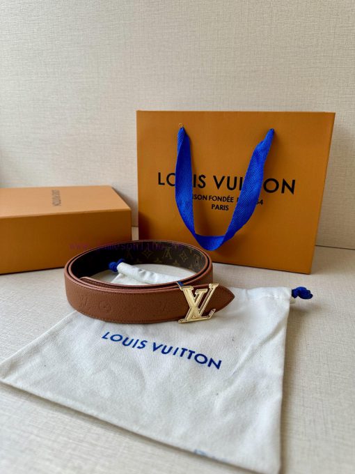 The 3.0-wide LV Flowergram double-sided belt is made of Monogram canvas and Monogram embosse 3cucl8lx - Image 6