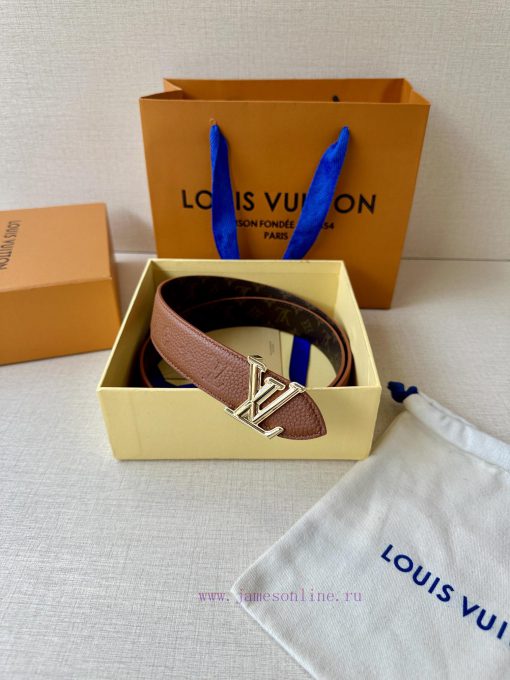 The 3.0-wide LV Flowergram double-sided belt is made of Monogram canvas and Monogram embosse 3cucl8lx - Image 8