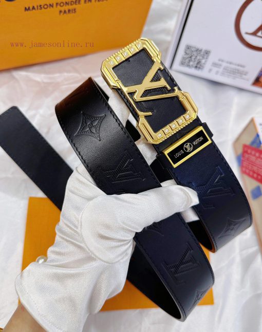 Belt LV Louis Vuitton's top tier replicaThe waistband is made of 100% head layer cowhide, en nq0a9hcv - Image 6
