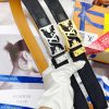 Belt LV Louis Vuitton automatic buckle-Belt replica The automatic belt series is made of 100 ztx65n3o