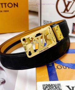 Belt LV Louis Vuitton automatic buckle-Belt replica The automatic belt series is made of 100 3xenpjtr