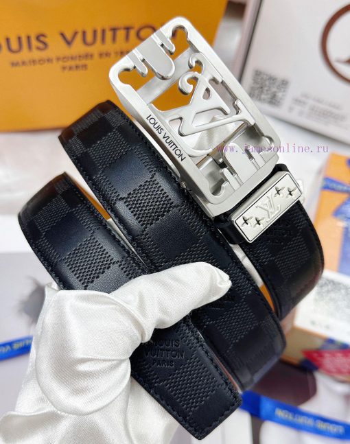 Belt LV Louis Vuitton automatic buckle-Belt replica The automatic belt series is made of 100 89hk0tg1 - Image 3