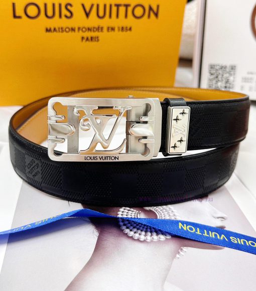 Belt LV Louis Vuitton automatic buckle-Belt replica The automatic belt series is made of 100 89hk0tg1 - Image 6