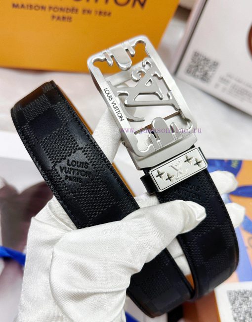 Belt LV Louis Vuitton automatic buckle-Belt replica The automatic belt series is made of 100 89hk0tg1 - Image 7